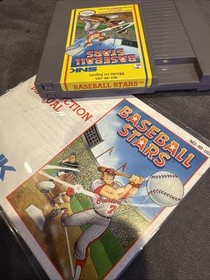 Snk Baseball Stars Nintendo Nes Game Cartridge And Manual Tested !