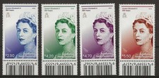 New Zealand 2026 - Queen Elizabeth II 100th Birthday with Barcode Set of 4 - MNH
