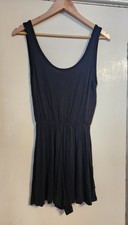 H&M Basic Size 8 Black Playsuit