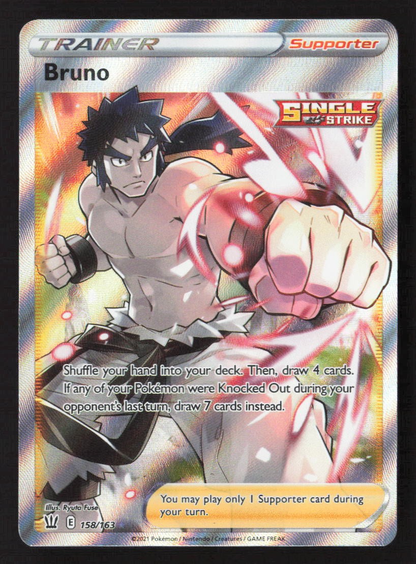 Bruno (Full Art) Ultra Rare SWSH05: Battle Styles 158/163 NM