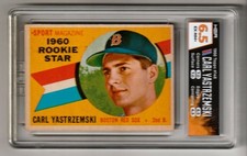 1960 Topps - Sport Magazine 1960 Carl Yastrzemski #148 (RC) HGA 6.5 EX-NM+