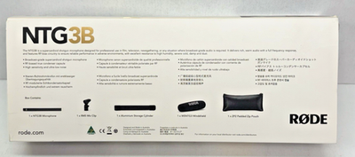 Rode NTG3B Precision Broadcast-Grade Shotgun Microphone | eBay