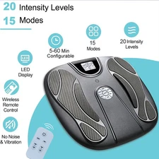 EMS Foot Massager Circulation Rechargeable Blood Booster Neuropathy Pain Relief