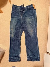 Kapitalkapitarl Distressed Dark Blue Denim Pants