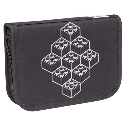 Federmäppchen Unisex, LEGO Bricks Pencil Case With Content, Schwarz