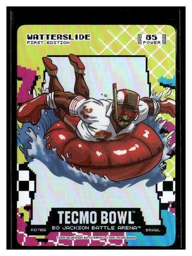 Bo Jackson Battle Arena Tecmo #RD785 Watterslide Ricky Watters 80\'s RAD Brawl