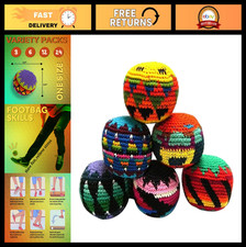 Handmade Footbag Sack for Kick Ball  Assorted Crochet Hacky Sack  Juggling Bal