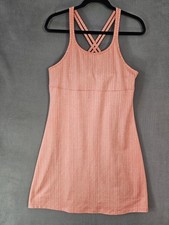 Vestido sin mangas Columbia Omni-wick mediano midi con tiras naranja pluma estante sujetador cuchara