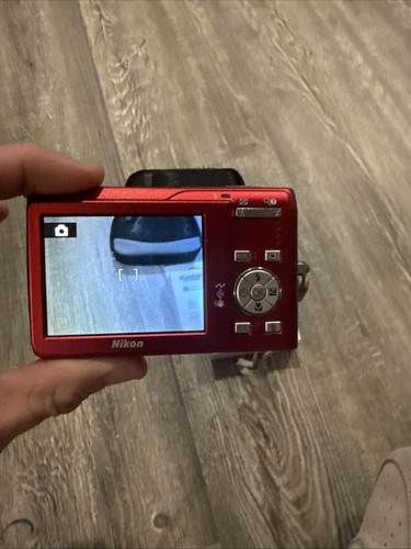 Nikon Coolpix S200 Red Camera 3x Zoom 7.1Mp W/ Battery & Charger /1g Card TESTED - Picture 3 of 4