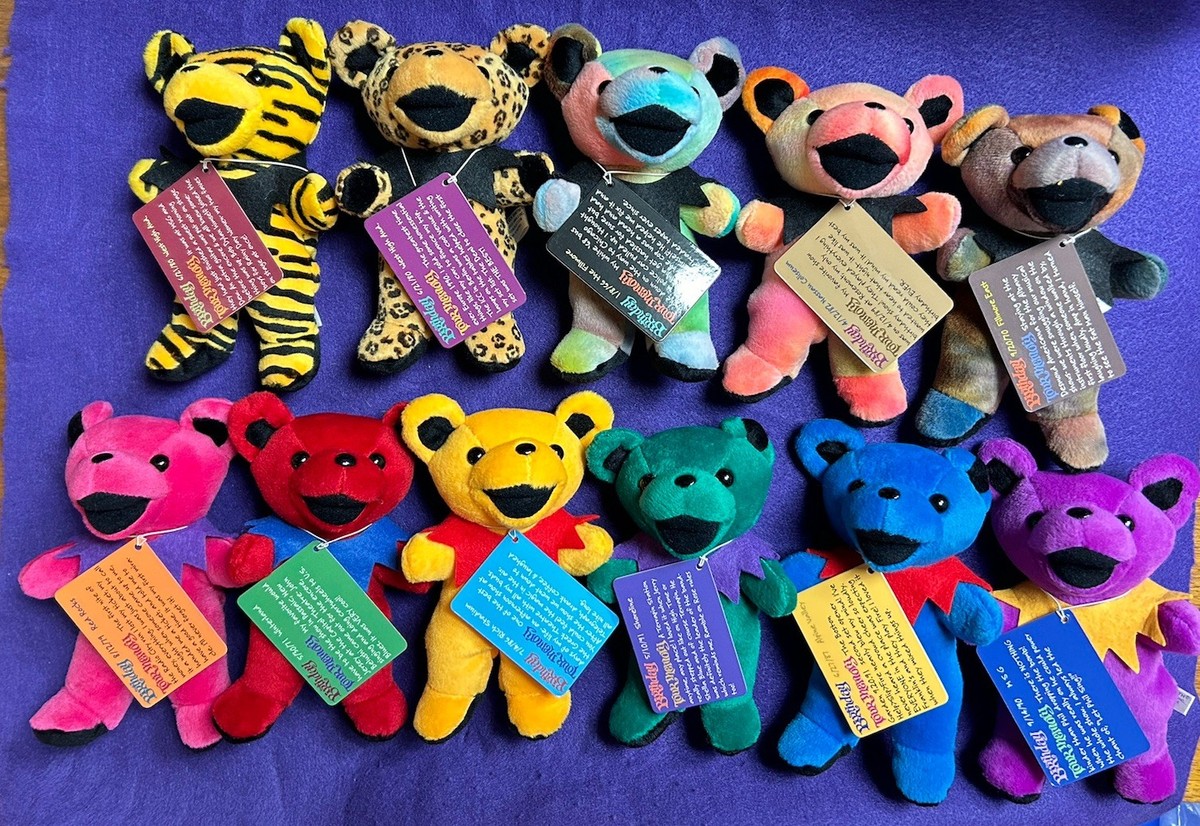 コレクション greatful dead  dancing bear 1997 FULL SET 1997 Grateful Dead Beanie Bear Collectible • Edition 1