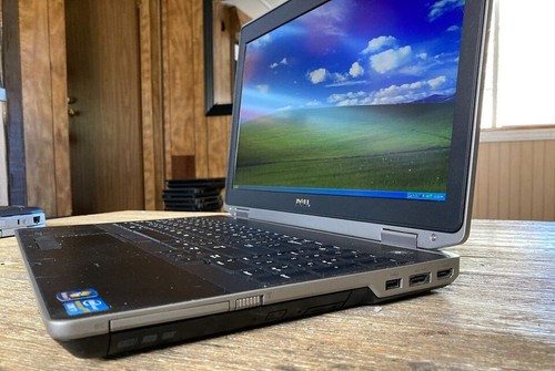 15.6" Dell Laptop E6520/30 Vintage Windows XP Pro 32 Bit i5 2ghz 4gb 250gb DVD - Picture 4 of 7