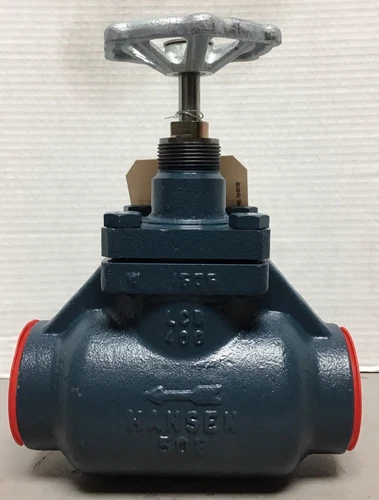 Hansen GS200H Ammonia Shut-Off Globe Valve 2" Socket Weld (R19)
