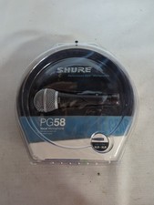NOS Shure PG58 Vocal Microphone Performance Gear PG58-XLR