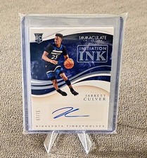 2020 Panini Immaculate Collection Basketball Jarrett Culver INI-JCV Auto #d /75