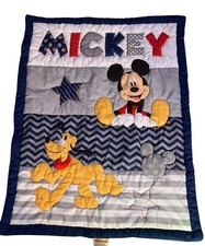 Disney Mickey Mouse Toddler Boy Crib Toddler Bed Comforter Quilted Blue