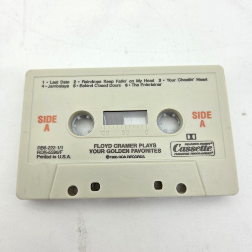 Floyd Cramer – Plays Your Golden Favorites Cassette Tape (1985 RCA / Reader’s) - Picture 4 of 5