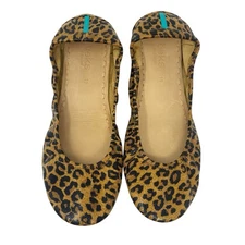 Tieks By Gavrieli Leopard Cheetah Foldable Ballet Flats US Size 11 Women Leather