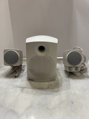 Boston Acoustics BA745 3-Piece Computer Speaker System Subwoofer Tested Works
