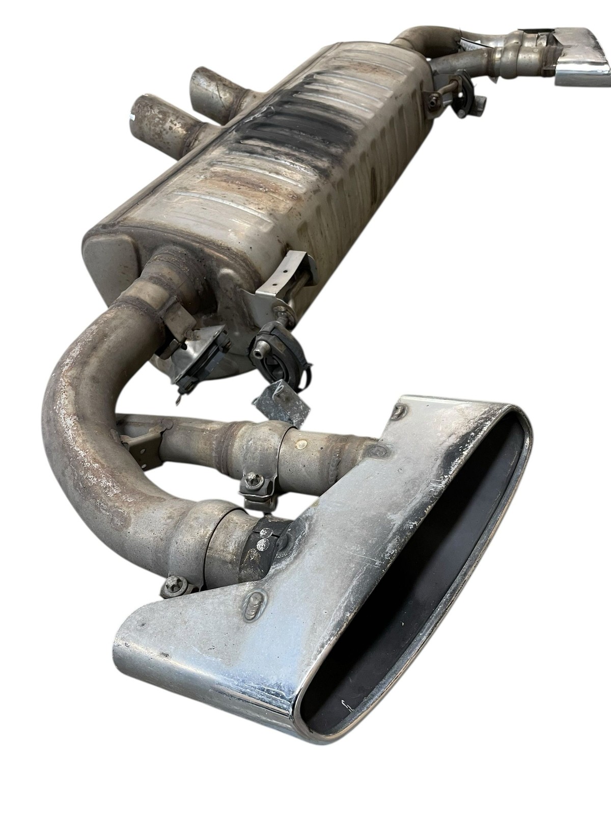 2015-2020 BENTLEY BENTAYGA OEM 6.0L Rear Muffler Exhaust Silencer Pipe w/ Tips