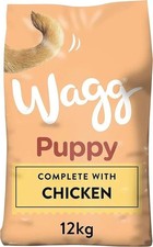Wagg Complete Puppy Dry Dog Food Turkey & Rice 12kg - For Growing Puppies 2.16 per kilo