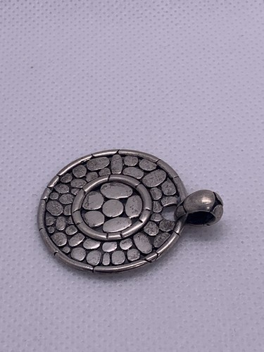 Ratired John Hardy Sterling Silver Large Kali Round Enhancer Pendant - 第 7/8 張圖片