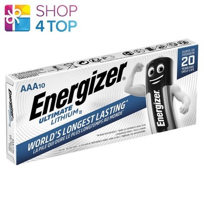 10 Energizer AAA Ultimate Lithium L92 Batterien 1,5 V Stilo Mikro Neu