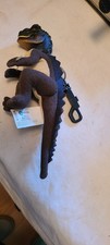 1998 Toho Equity GODZILLA 8 1/2" Plush Body Keychain w/ Plastic Head