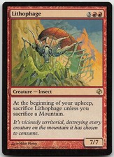 Lithophage Rare Duel Decks: Venser vs. Koth LP MTG