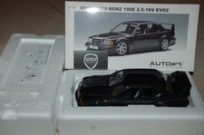 MERCEDES 190 EVO 2 BLACK AUTOART 76131  1:18  SUPERB!! in box SEE INFO