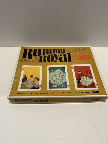 Juego de cartas Rummy Royal Family 1965 vintage de Whitman - Imagen 1 de 5