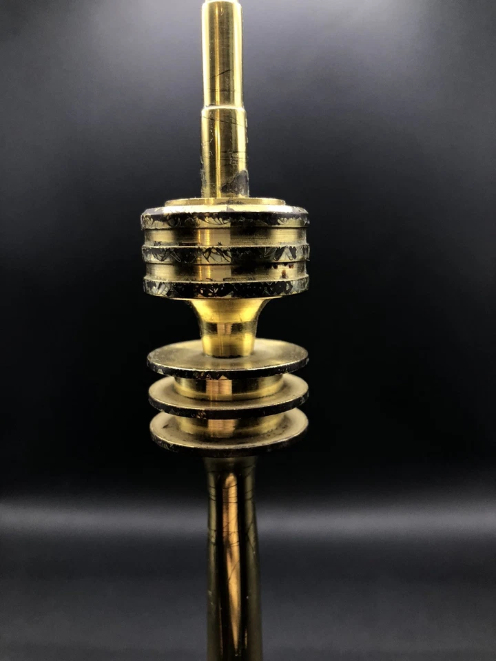 Fernsehturm 31cm massiv Edelstahl & Messing Vintage Designerstück - Bild 2 von 4