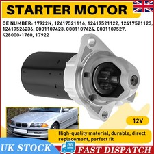 Starter Motor New 17922N Fit BMW E60 E65 X5 E70 E81 E87 E90 F20 X3 F25 F30 12V