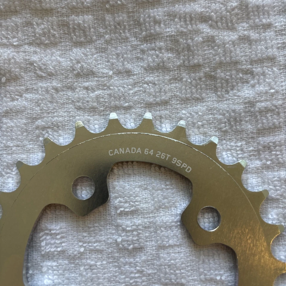 Race Face Canada Race Ring 26T x64BCD MTB Chainring NEW/NOS-4H-Alloy 3x9-Spd-NIB - Image 3 of 4