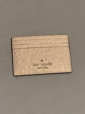 Kate Spade New York Clover Embossed Card Holder Peachpuff