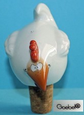 Schöner ADAM & ZIEGE GOEBEL Porzellan Zierkorken Huhn „Skonto“ / Flaschenkorken