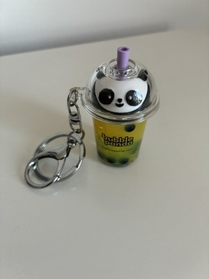 Schlüsselanhänger Bubble Panda flüssigkeitsgefüllt in Lindgrün Keychain
