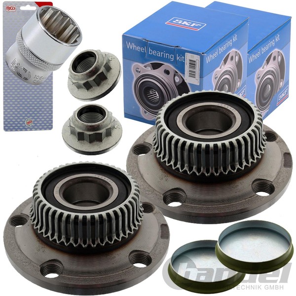 SKF Radlagersatz +SPEZIAL-NUSS Hinten FüR Audi A3 8L TT 8N VW Golf 4 NEW Beetle-image