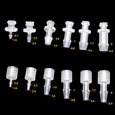 Luer Lock Adapter Male Female Thread Hose Barb Tail Fittings Connector 1.6 6.4mm
