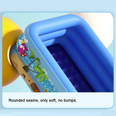 Aufblasbares Kinder Schwimmbecken Planschbecken Cartoon PVC verdickt wetterfest