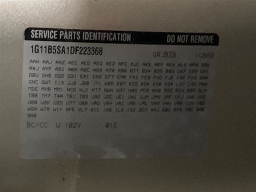 Tapa para consola piso delantero sin encendido sin llave se adapta a 13 MALIBU 2162988 - Imagen 12 de 24