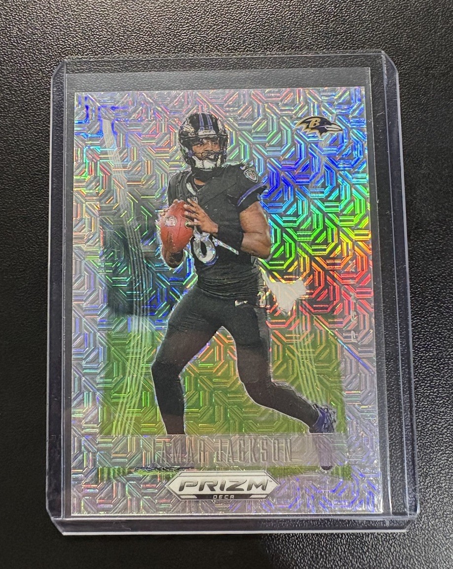 Lamar Jackson 2024 Panini Prizm DECA Football #20 MOJO PRIZM 3/30 Ravens