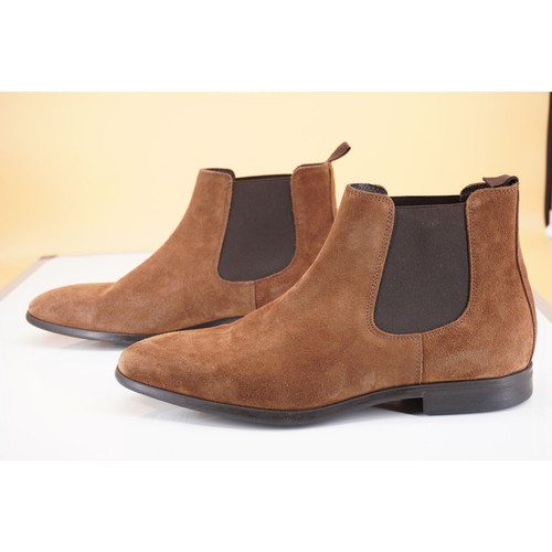 M by Bruno Magli Billy Brown Cognac Suede Chelea Boot Size 10.5 NIB $475 Men's - Picture 4 of 10