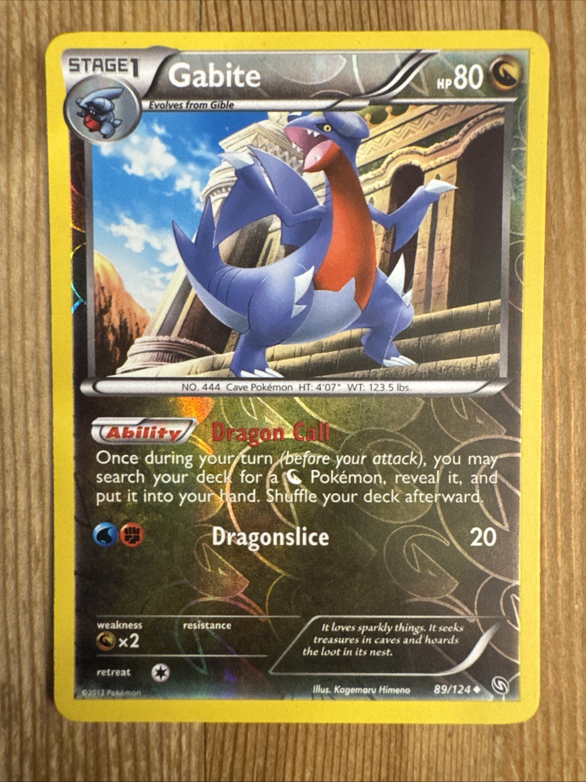 Gabite 89/124 Uncommon Reverse Holo BW Dragons Exalted LP