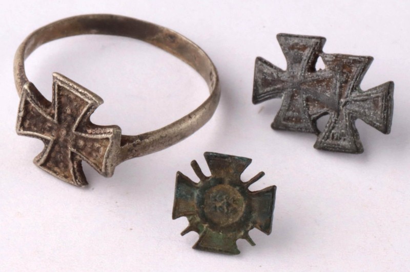 German empire WW1 Iron Cross Ring 800 Silver WWI Military award decoration Order
