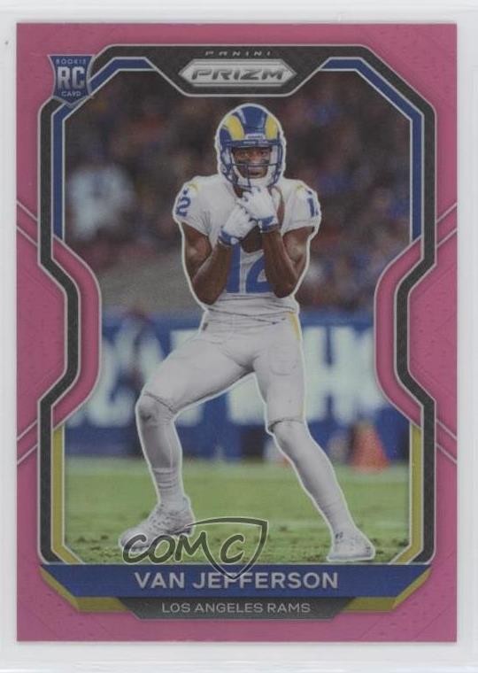 2020 Panini Prizm Rookie Pink Prizm Van Jefferson #377 fc1