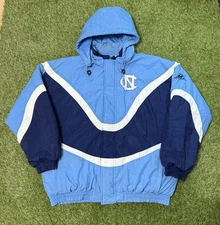 VTG Rare 90s Apex One North Carolina Tar Heels NCAA Coat Jacket Men Large Clean