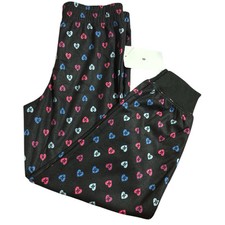 Hurley Girls Pajama Pants Size 6 Pink Hearts Print Lounge Sleepwear Bottoms