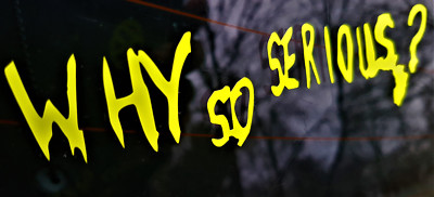 Neon Aufkleber Why so Serious Schriftzug Auto Wand Sticker Joker Neon Gelb