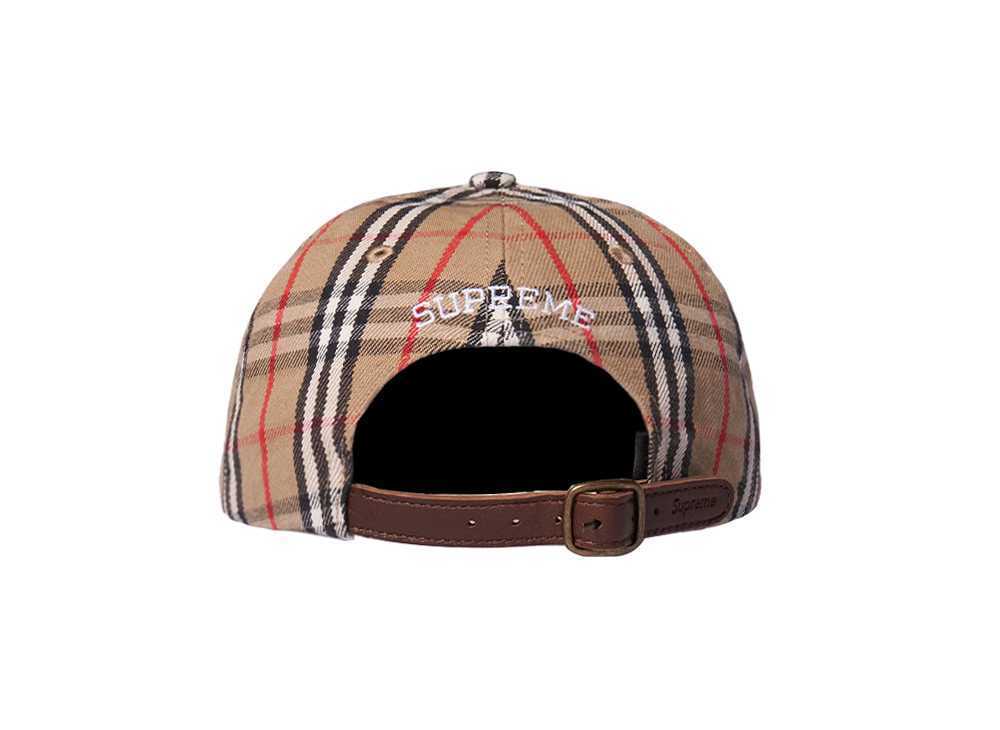 Supreme Burberry Denim 6-Panel Camp Cap Blue Biege Pink 2022 Supreme Burberry Denim 6-Panel Camp Cap Blue Biege Pink 2022