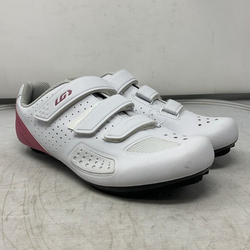 Garneau Women's Jade II Bike Cycling Shoes Women's Size 10 EU 42 White/Pink